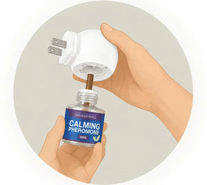 Snap the vial in.